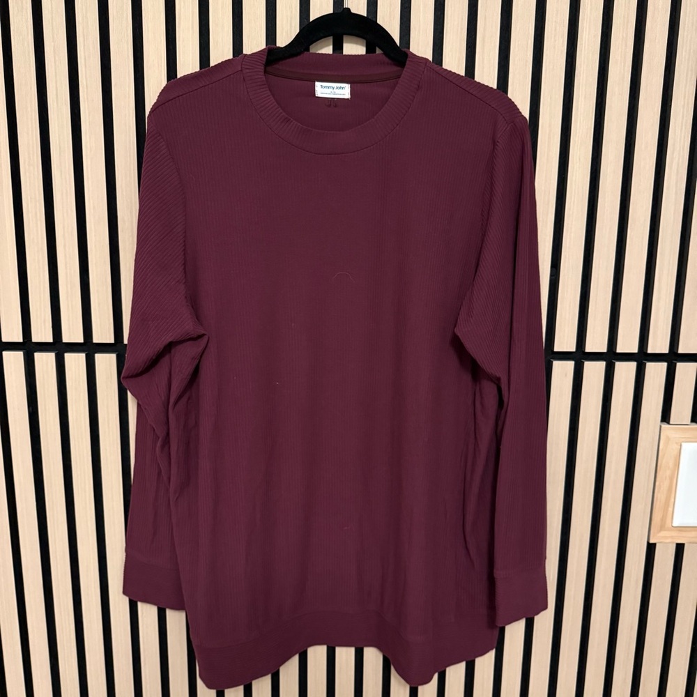 Tommy John Women's Long Sleeve Tee - Burgundy